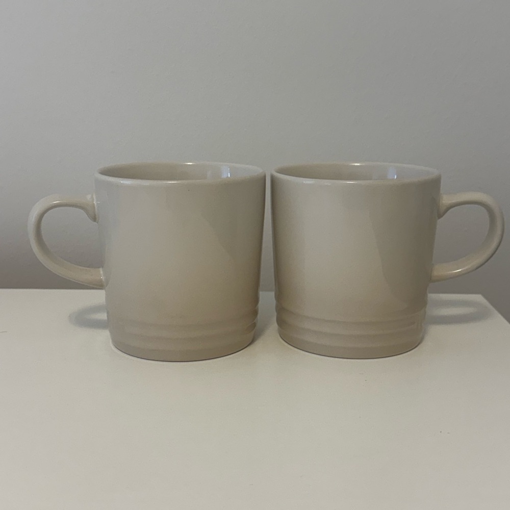 Le Creuset Meringue Stoneware Mugs - Set of 2